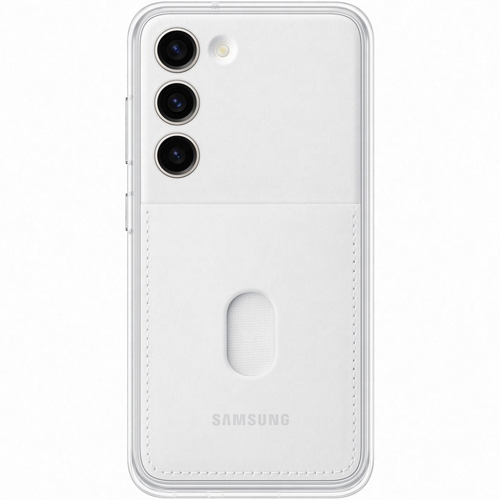 Защитен калъф Samsung Frame Case, За Galaxy S23, Бял