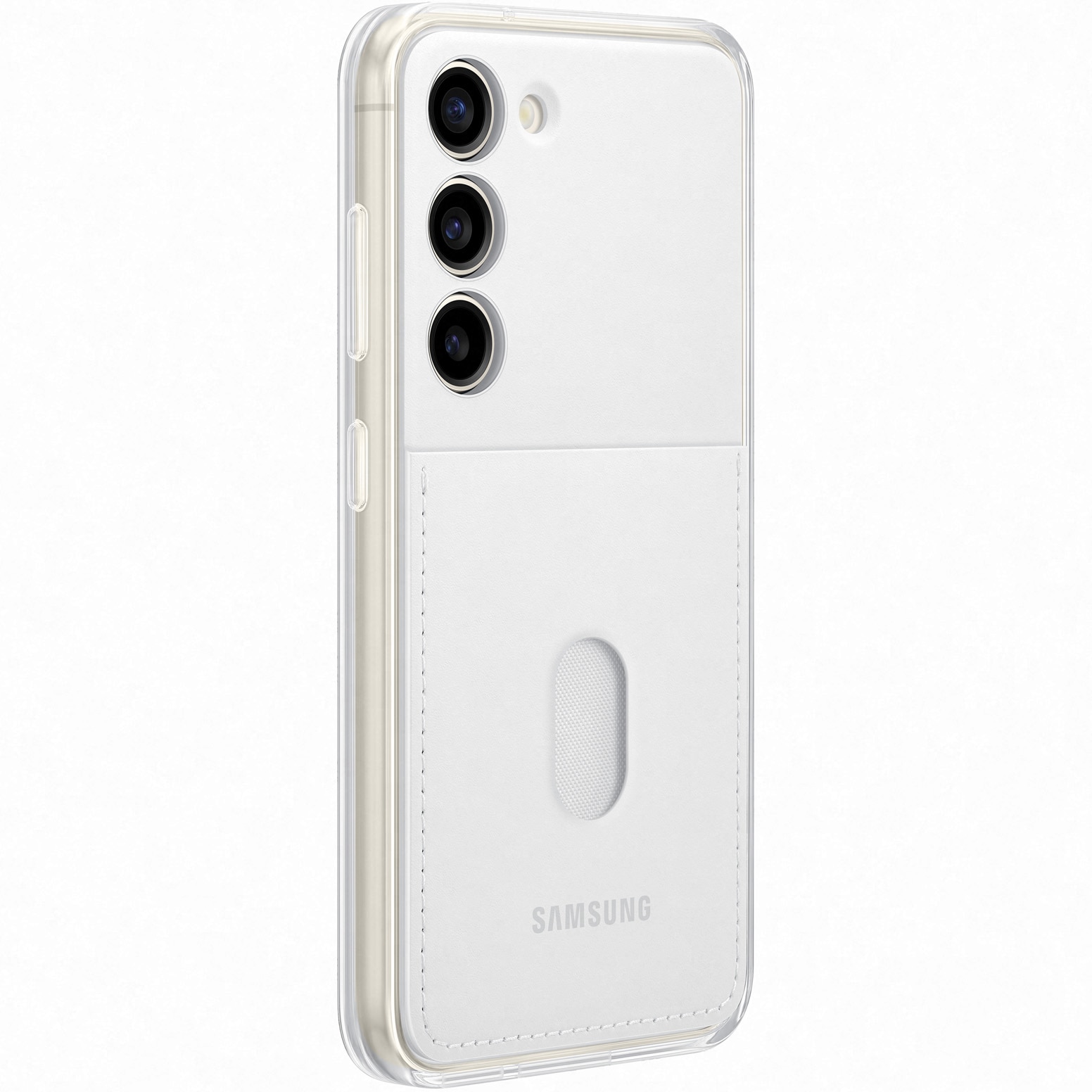 Husa de protectie Samsung Frame Case pentru Galaxy S23, White