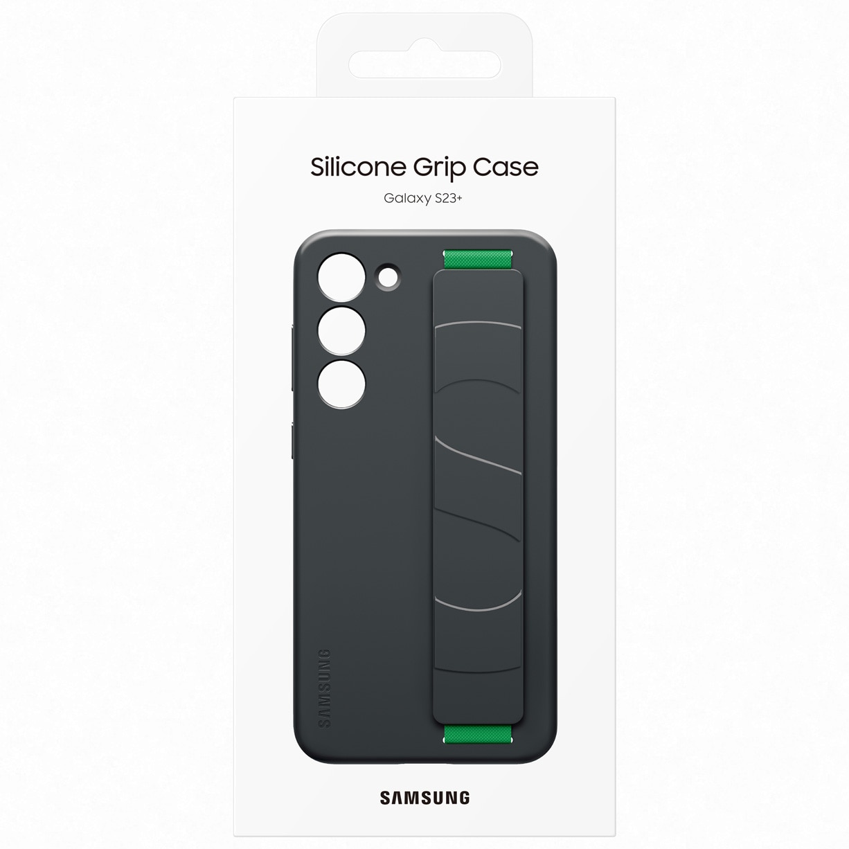 Husa de protectie Samsung Silicone Grip Case pentru Galaxy S23 Plus, Black