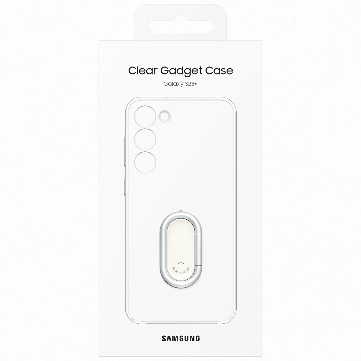 Husa de protectie Samsung Clear Gadget Case pentru Galaxy S23 Plus, Transparent