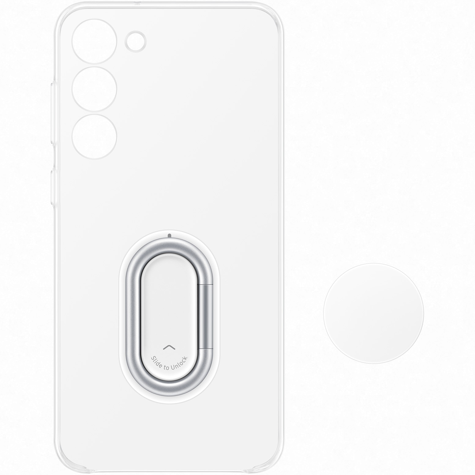 Husa de protectie Samsung Clear Gadget Case pentru Galaxy S23 Plus, Transparent