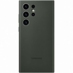 Husa de protectie Samsung Silicone Case pentru Galaxy S23 Ultra, Khaki