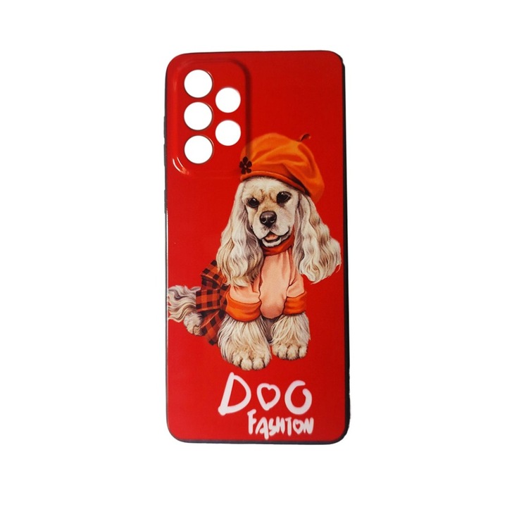 Калъф за телефон, съвместим с Samsung Galaxy A53 5G, Удароустойчив, Dog Fashion, 348HT