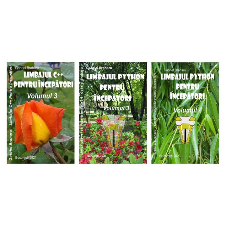 Set de 3 Carti Programare Incepatori (38), Gabriel Braharu, Colectia "Invata programare singur"