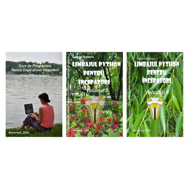 Set de 3 Carti Programare Incepatori (39), Gabriel Braharu, Colectia "Invata programare singur"