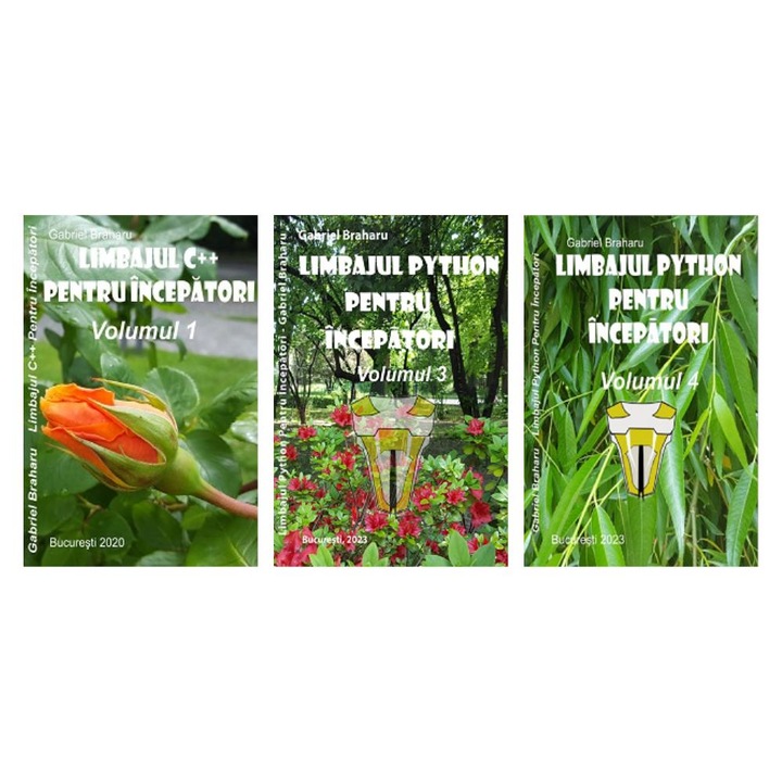 Set de 3 Carti Programare Incepatori (36), Gabriel Braharu, Colectia "Invata programare singur"