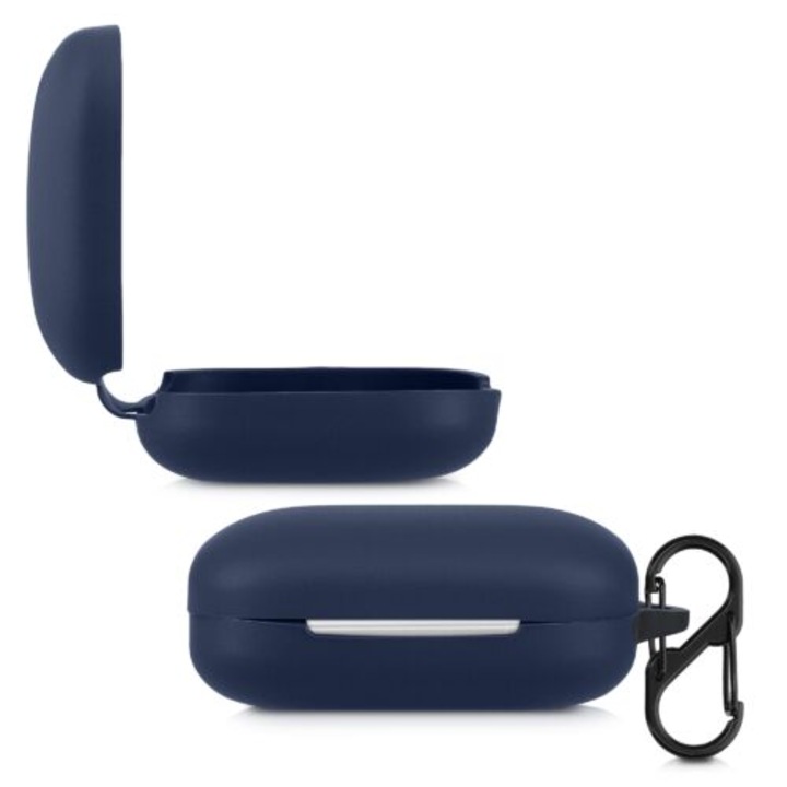 Védőtok OnePlus Buds Pro, Kwmobile, kék, szilikon, 56099.04