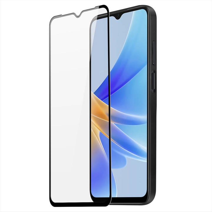 Folie de protectie tempered glass pentru Oppo A17 full face
