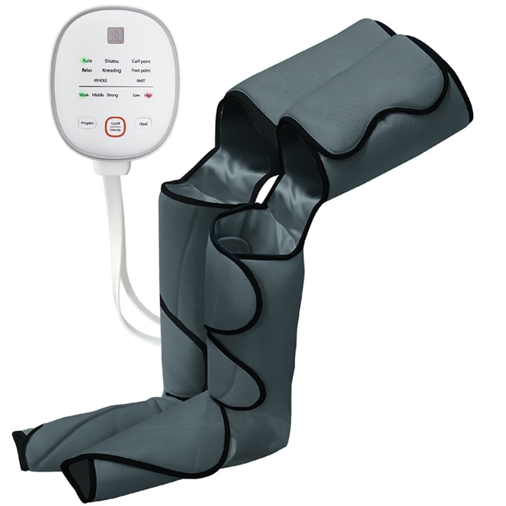 Aparat de masaj pentru picioare cu presopunctura si incalzire tip cizme, drenaj limfatic, 6 moduri masaj, 3 nivele intensitate, Mare, CLD- CareLoveDevotion