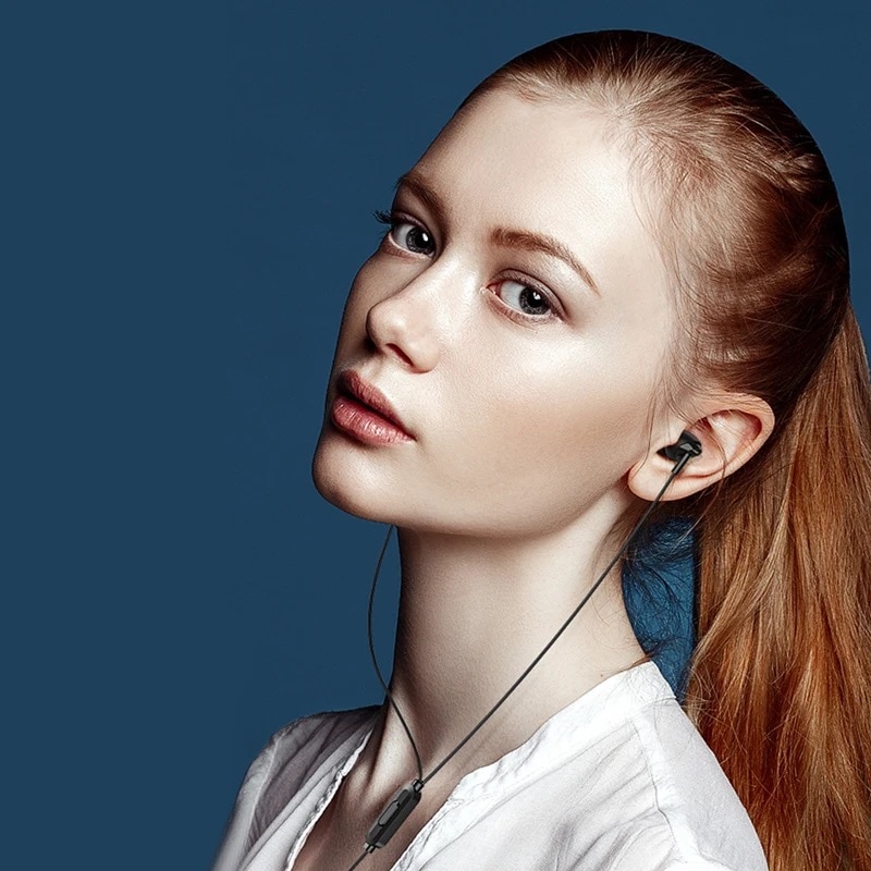 Casti In-Ear USAMS EP-39, lungime fir 1.2m, jack 3.5 mm, negru