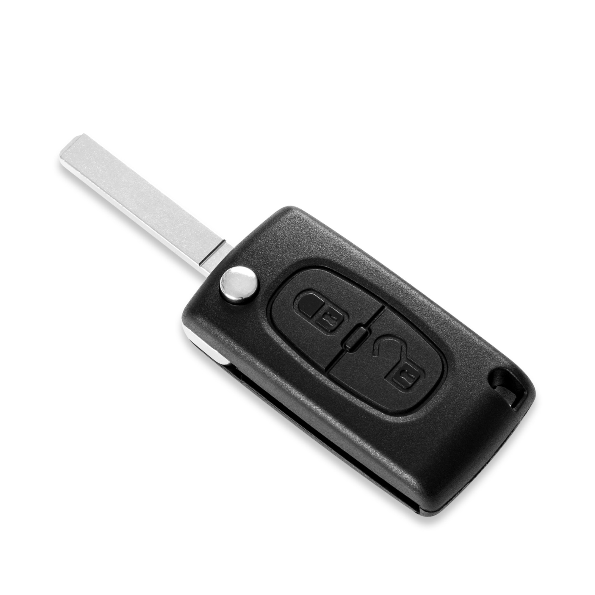 Carcasa de llave remota para coche, carcasa de 2 botones sin chip para  Peugeot 207, 307, 308, 407, 607, Citroen C4, C5, C3, Berlingo, Xsara,  HU83/VA2 - AliExpress