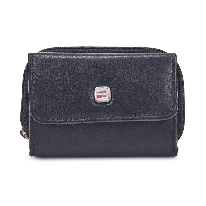 Portofel barbati, Nordee, Piele, Negru