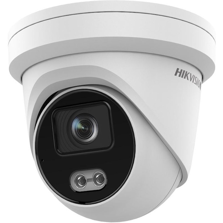 Камера за наблюдение Hikvision Network Pro Series с ColorVu DS-2CD2347G2-LU-2C 2.8 мм ColorVu Fixed Turret Network Camera, 4MP, 2688x1520
