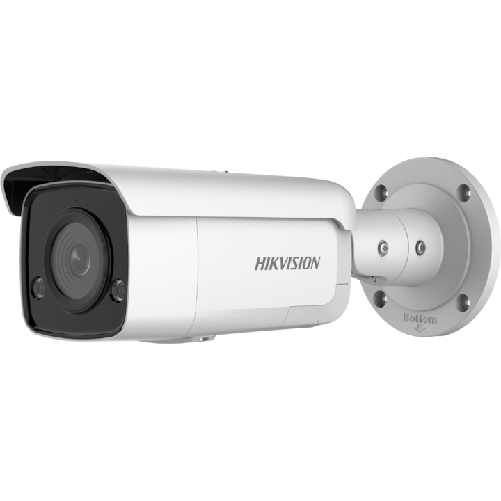 Hikvision Network Pro sorozatú térfigyelő kamera AcuSense DS-2CD2T46G2-2I2C 2,8 mm-es AcuSense Fix Bullet hálózati kamerával, 4 MP, 2688x1520