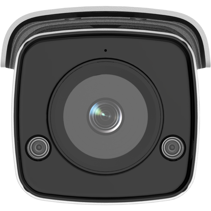 Камера за наблюдение Hikvision Network Pro Series с AcuSense DS-2CD2T46G2ISUSLC 2,8 мм AcuSense Strobe Light and Audible Warning Fixed Bullet Network Camera, 4MP, 2688x1520