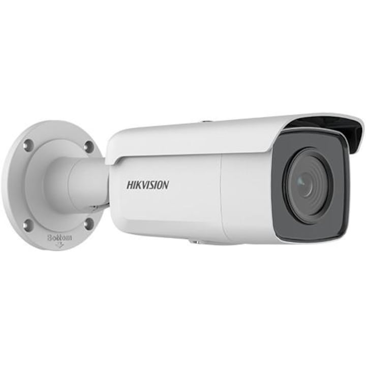 Hikvision Network Pro sorozatú térfigyelő kamera AcuSense DS-2CD2T66G2-4I2C 2,8 mm-es AcuSense Fix Bullet hálózati kamerával, 6 MP, 3200x1800