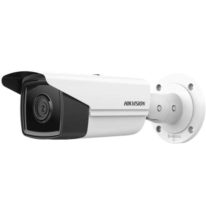 Hikvision Network Pro sorozatú térfigyelő kamera AcuSense DS-2CD2T63G2-4I28 2,8 mm-es AcuSense Fix Bullet hálózati kamerával, 6 MP, 3200x1800