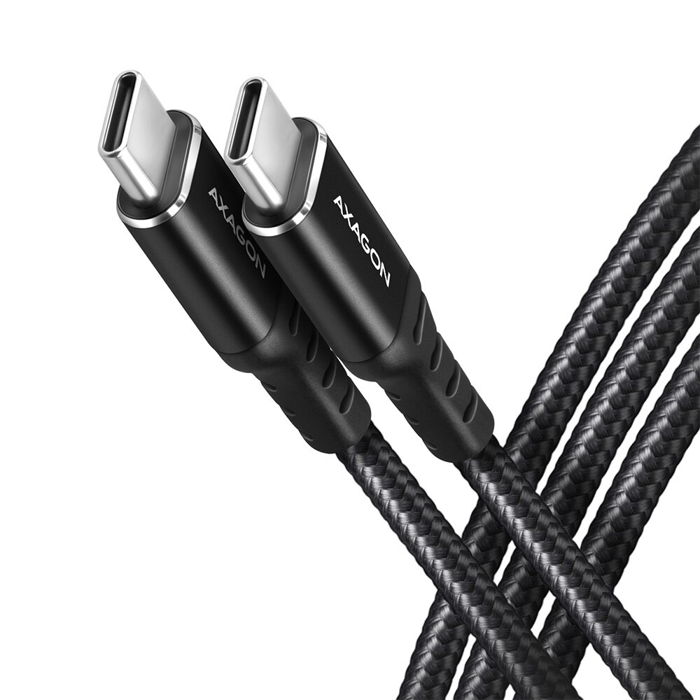 Cablu Axagon HQ, USB -C / USB-C, 3A,200cm, negru