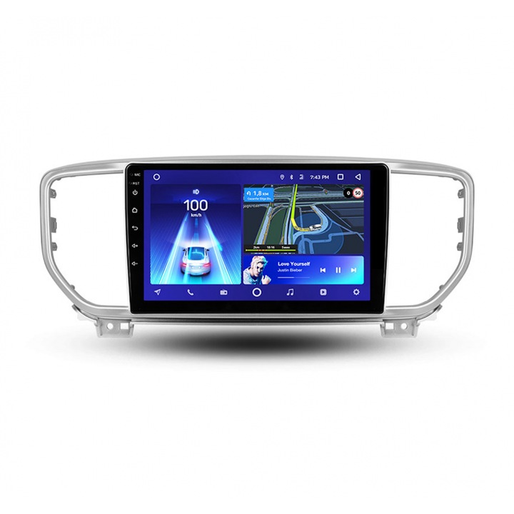 Navigatie dedicata Kia Sportage 4 2016-2018 A, Teyes CC2, 32GB ROM, 3GB RAM LDDR3, Procesor Octa-core 8 x 1.8Ghz, Display QLED 9", Waze, WiFi, 4G SIM, 3 x USB, Bluetooth 5.1, DSP