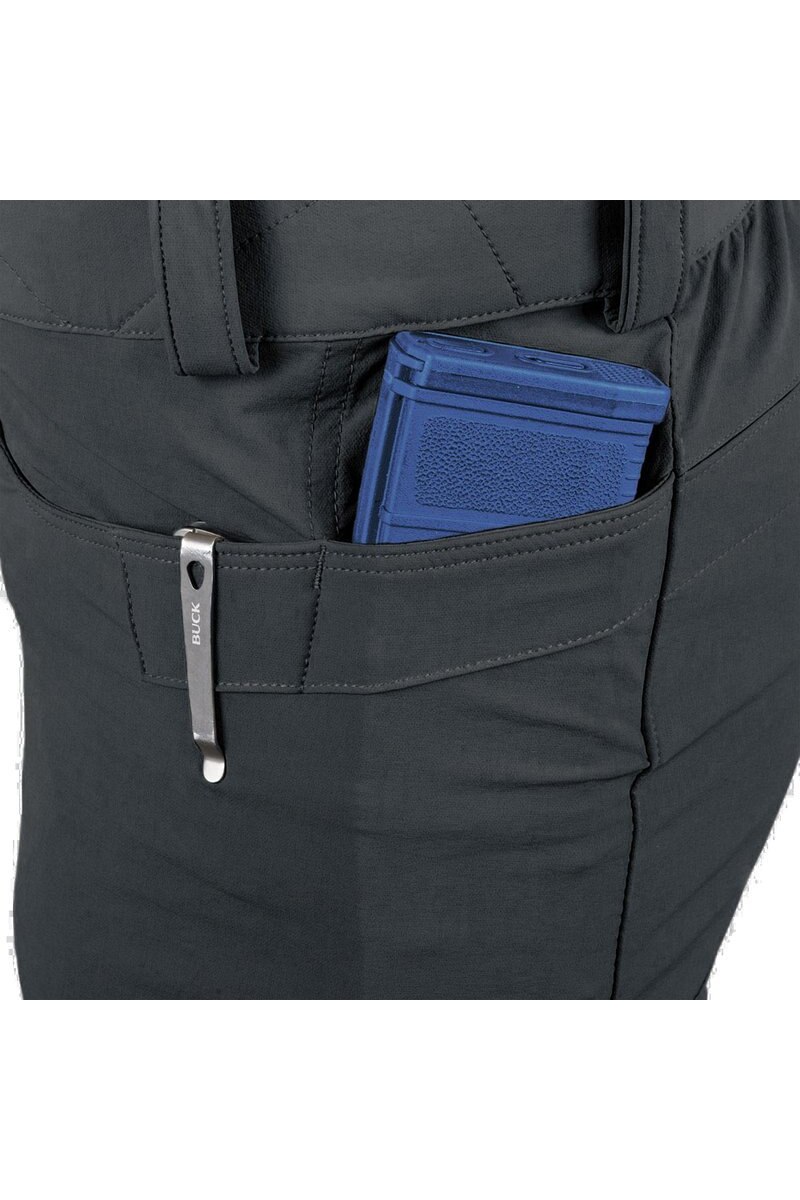 Pantaloncini Tattici Urbani Helikon Tex Tasche Cargo Polycotton Ripstop Grigio main image 0