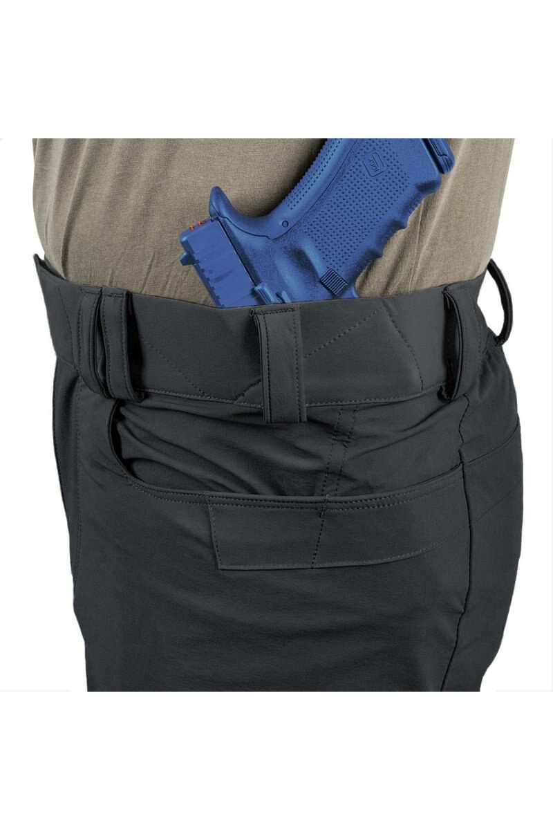 Pantaloncini Tattici Urbani Helikon Tex Tasche Cargo Polycotton Ripstop Grigio