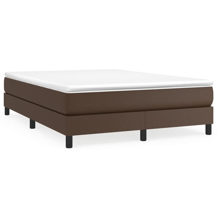 vidaXL barna műbőr ágykeret 140x200 cm, 22.15 kg 3120703