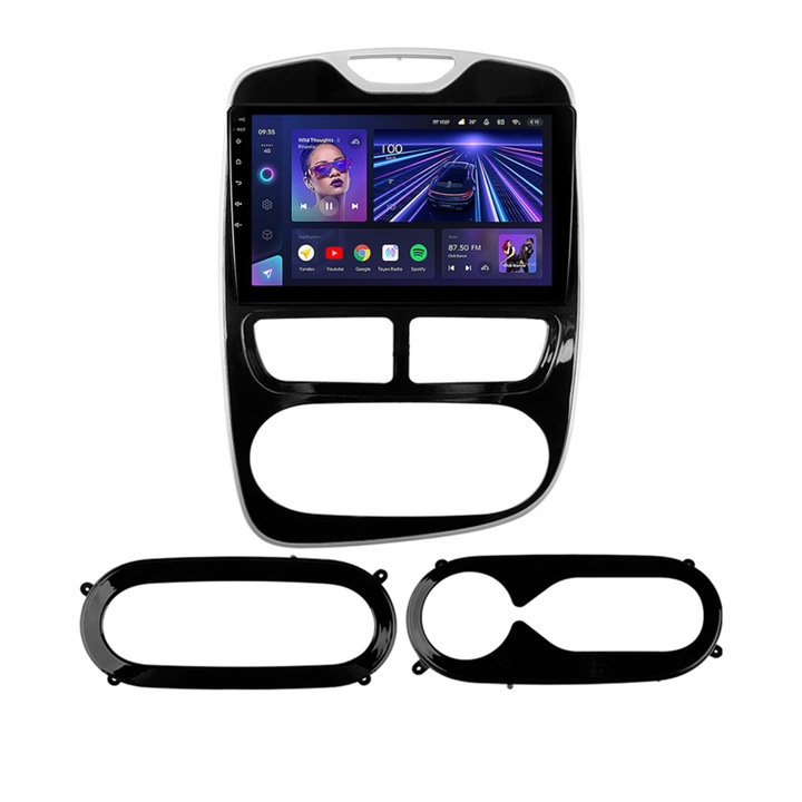 Navigatie dedicata Renault Clio 4 2016-2019, Teyes CC3, 64GB ROM, 4GB RAM LDDR4, Procesor Octa-core 8 x 1.8Ghz, Display QLED 10.2", Apple CarPlay, Android Auto, Waze, WiFi, 4G SIM, 3 x USB, Bluetooth 5.1, DSP