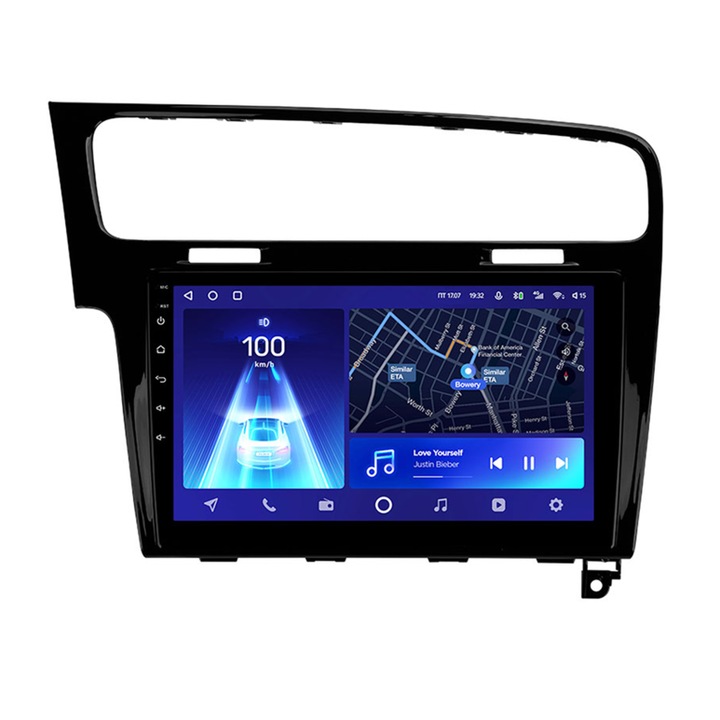 Navigatie dedicata Volkswagen Golf 7 2014-2018 B, Teyes CC2, 128GB ROM, 6GB RAM LDDR3, Procesor Octa-core 8 x 1.8Ghz, Display QLED 10.2", Waze, WiFi, 4G SIM, 3 x USB, Bluetooth 5.1, DSP