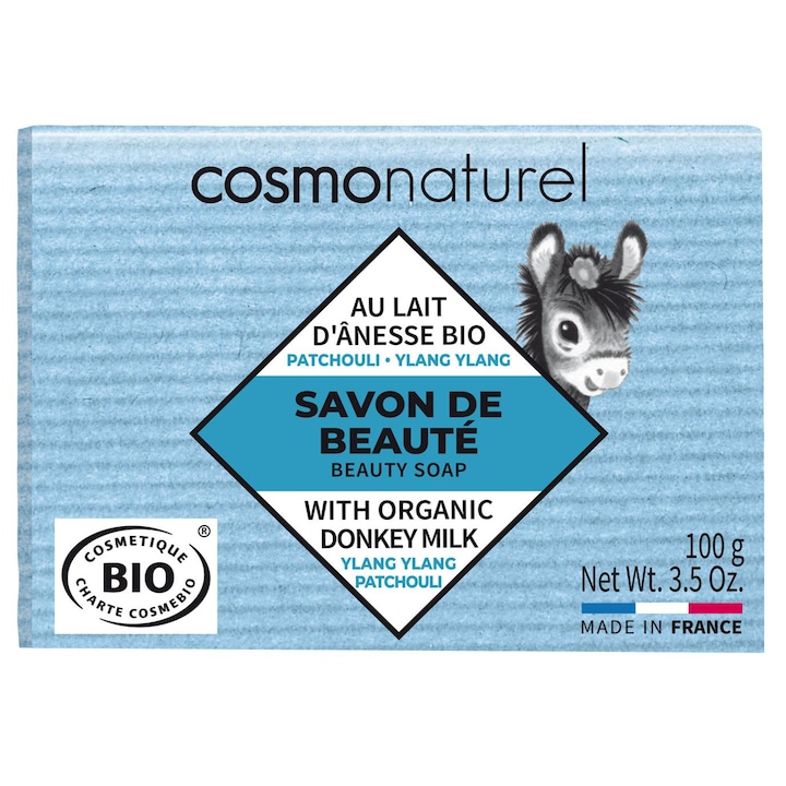 БИО сапун с магарешко мляко, пачули и иланг-иланг 100 гр. COSMO NATUREL