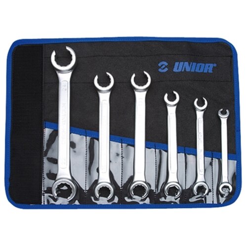 Set chei inelare dublu decupate Unior in husa, 8-24 mm / 6 piese