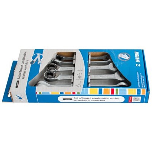 Set chei combinate cu clichet Unior, 8 - 19 mm / 6 piese