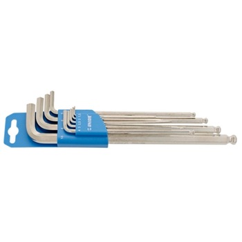 Set chei locas hexagonal Unior cap sferic lungi in suport de plastic 1.5 - 10 mm Set chei locas hexagonal Unior cap sferic lungi in suport de plastic 1.5 - 10 mm