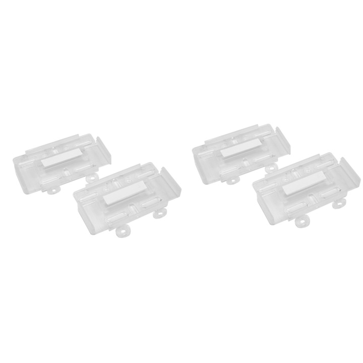 Set 4 buc Suport numar inmatriculare Slim Fit fata spate transparente Nabi Market ®