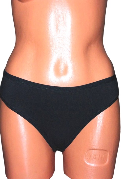 Elasztikus női alsónemű, pamutból, thai stílusú, fekete, 2 db, Fekete