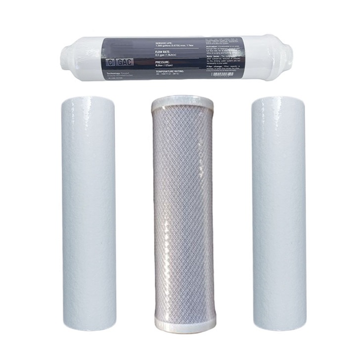 Set cartuse 4 stadii WTS Economy pentru sistemul de osmoza inversa