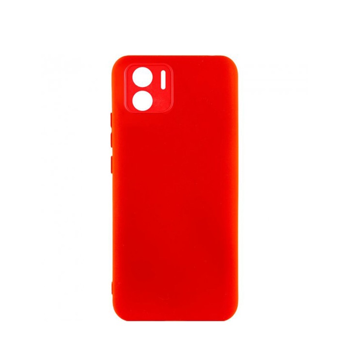 Silicon Jelly G-Tech Liquid Cover, Съвместим с Xiaomi Redmi A1, Защита на камерата, изработена от силикон, Микрофибърна вътрешност, Червена