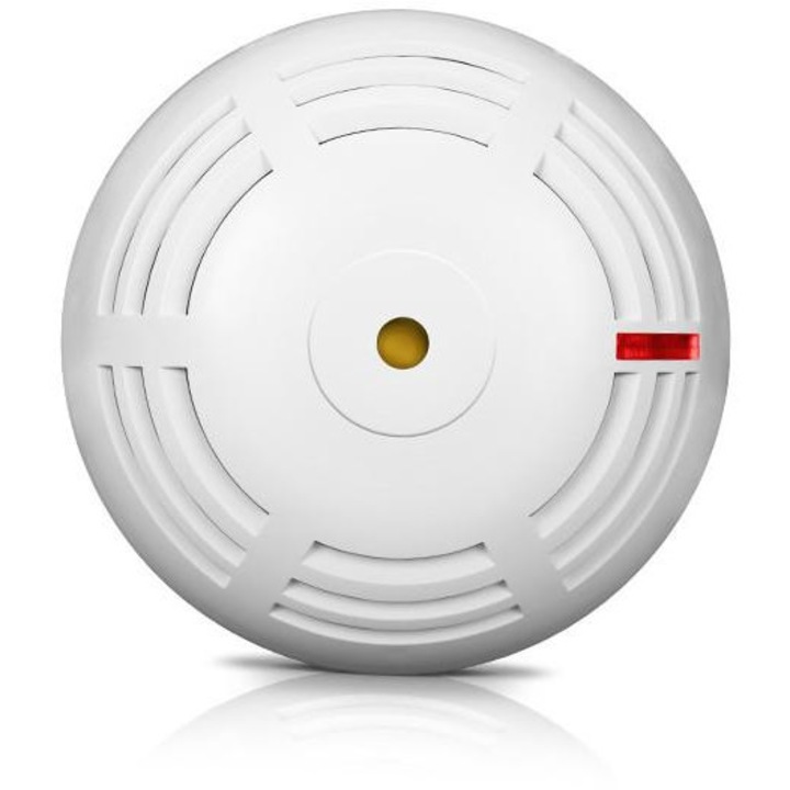 Безжичен детектор за дим, Satel, 500-2000м, Бял