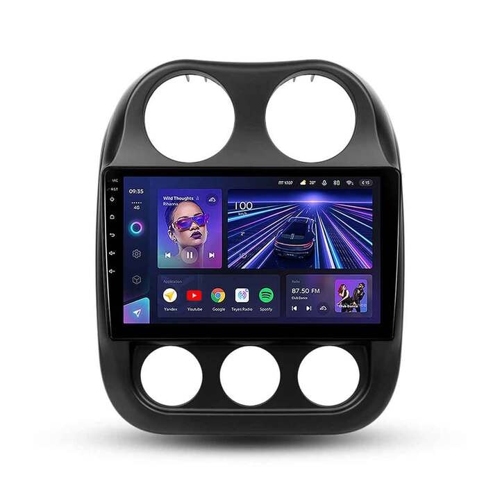 Navigatie dedicata Jeep Compass 1 2009-2015, Teyes CC3, 32GB ROM, 3GB RAM LDDR4, Procesor Octa-core 8 x 1.8Ghz, Display QLED 10.2", Apple CarPlay, Android Auto, Waze, WiFi, 4G SIM, 3 x USB, Bluetooth 5.1, DSP
