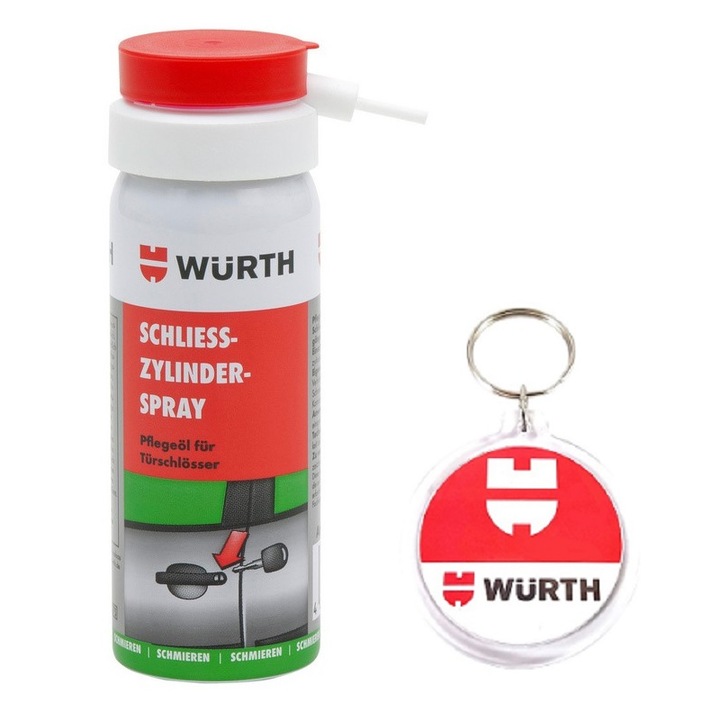 Set Spray pentru yale 50 ml cu Breloc Wurth