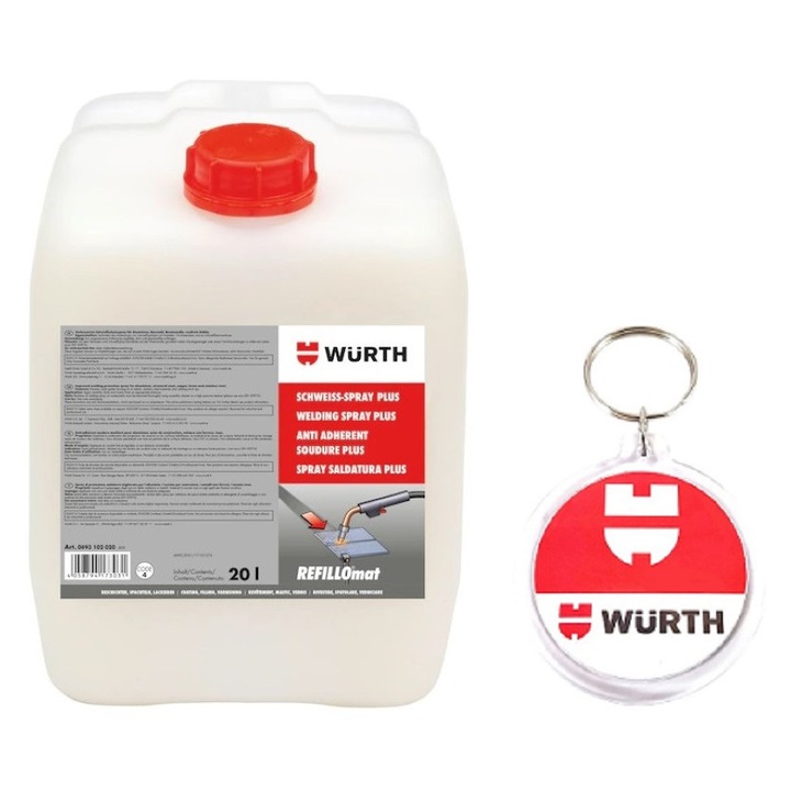 Set Spray sudura Plus 20 L cu Breloc Wurth
