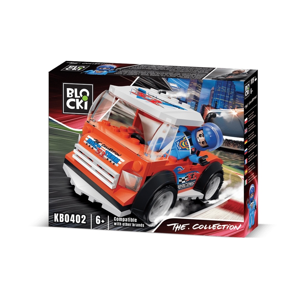 Set de constructie Blocki Collection - Grand Tour, Cursa Camioanelor, 100 piese