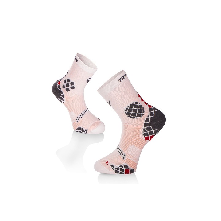 Компресивни чорапи за спорт КОМПРЕСИОННИ ЧОРАПИ White Grey