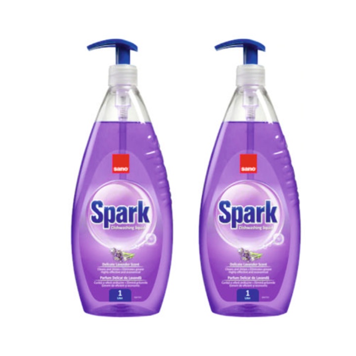 2 db Sano Spark Lavender mosogatószeres csomag, 1L