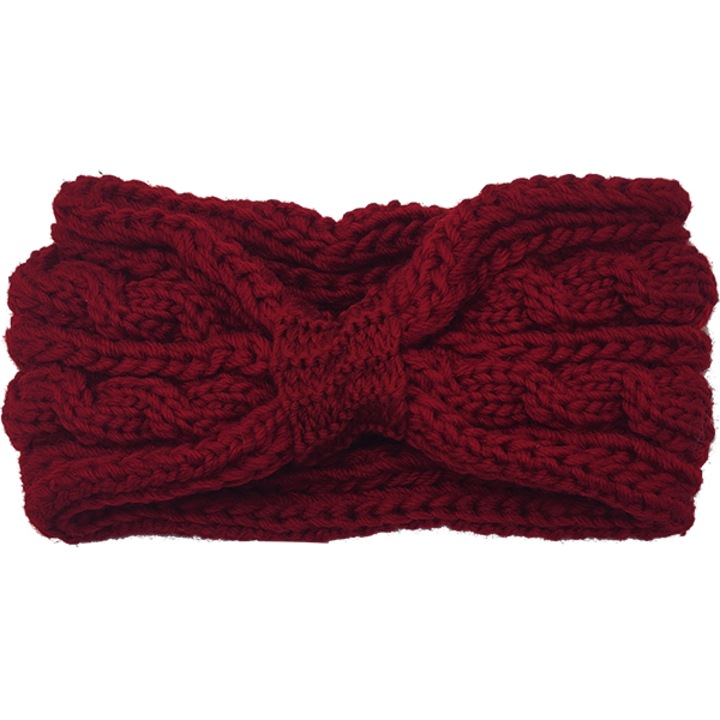 Panglica de par impletita pentru femei cu impletitura - Rosu