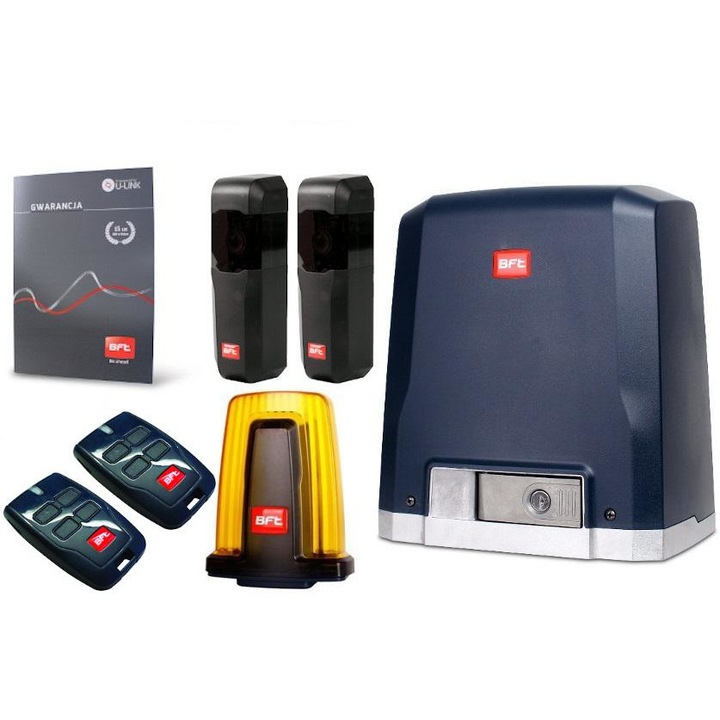 Kit pentru porti culisante, BFT, 230V, Negru