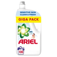Detergent lichid Ariel Sensitive Skin Clean & Fresh, pentru 100 de spalari, 5L