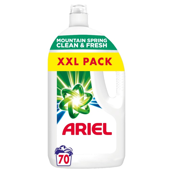 Ariel Mountain Spring Clean & Fresh folyékony mosószer, 70 mosáshoz, 3.5L