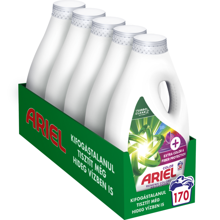 Detergent rufe, Ariel, Complete Fiber Protection, 5 x 1.7 L