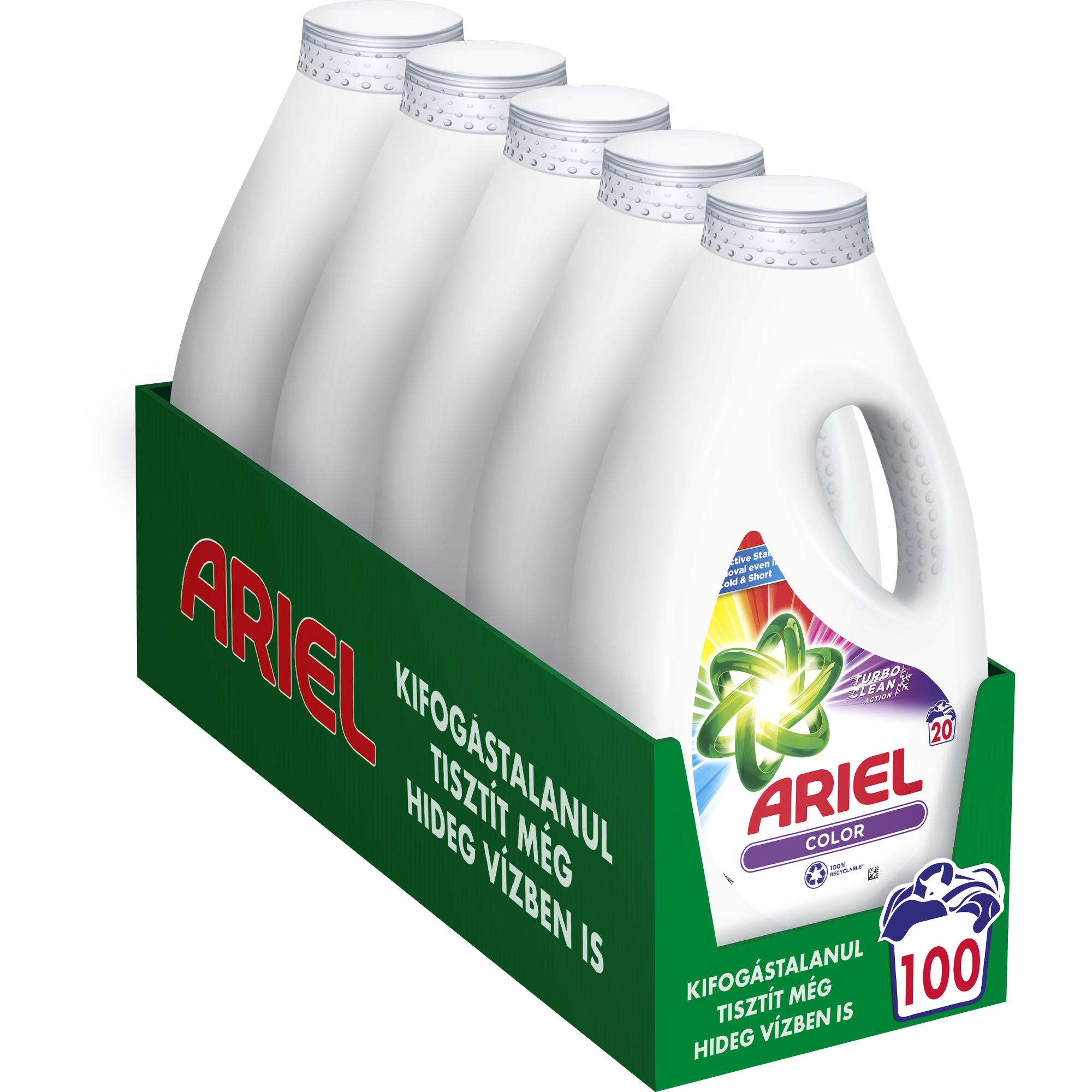 Ariel Color Clean & Fresh folyékony mosószer, 5x20 mosáshoz, 5x1L - eMAG.hu