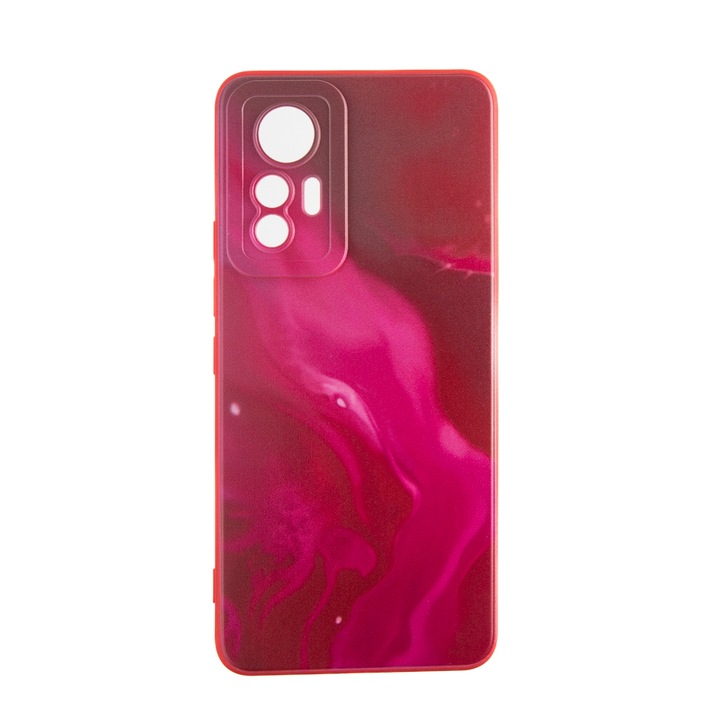 Capac Protectie Spate Colectia Soft Waves Compatibil Cu Xiaomi 12 Lite 5g - Rosu